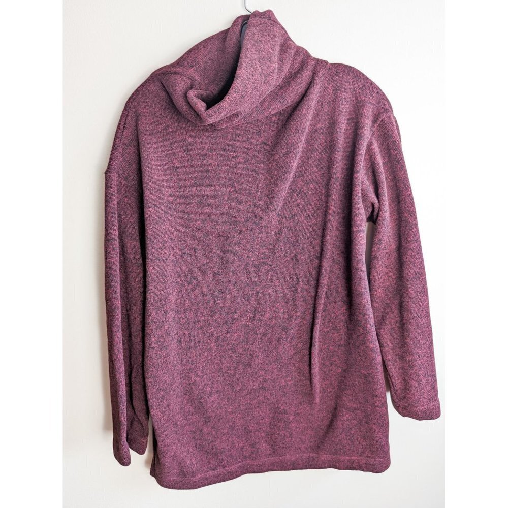 Uniqlo Cowl Neck Knit Red Fall Sweater Small Oversized